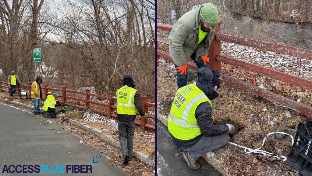 AccessPlus Team Installing Fiber in Pittsfield