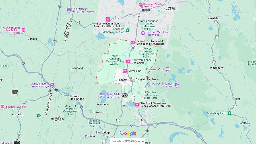 Lenox map
