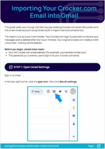 Guide for Importing Crocker.com Emails into Gmail