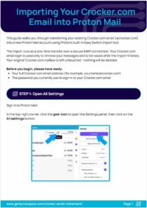 Guide for Importing Crocker.com Emails into Proton Mail